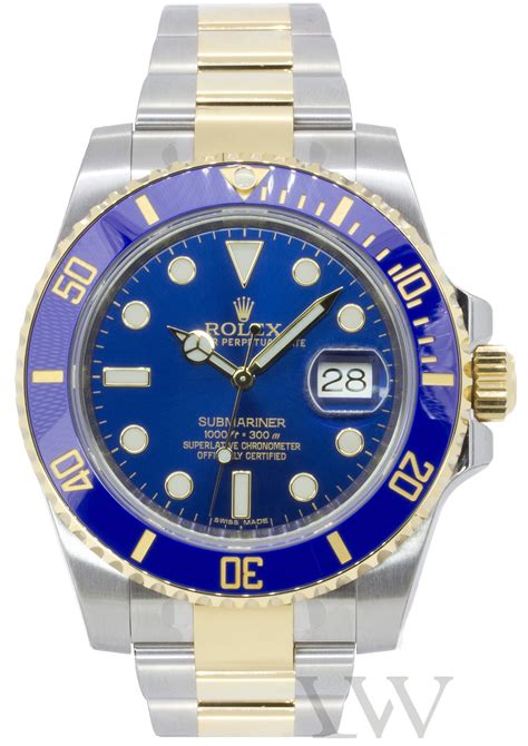 rolex submariner bleu et or|rolex perpetual submariner.